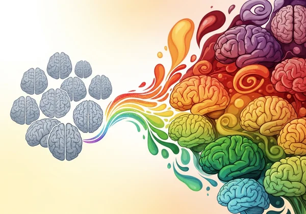 Visualizing the spectrum of neurodiversity with varied brains