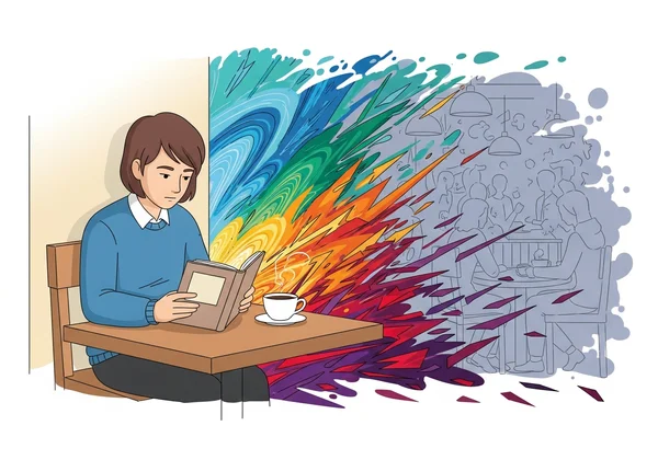 Persona che si sente sopraffatta da input sensoriali e richieste sociali