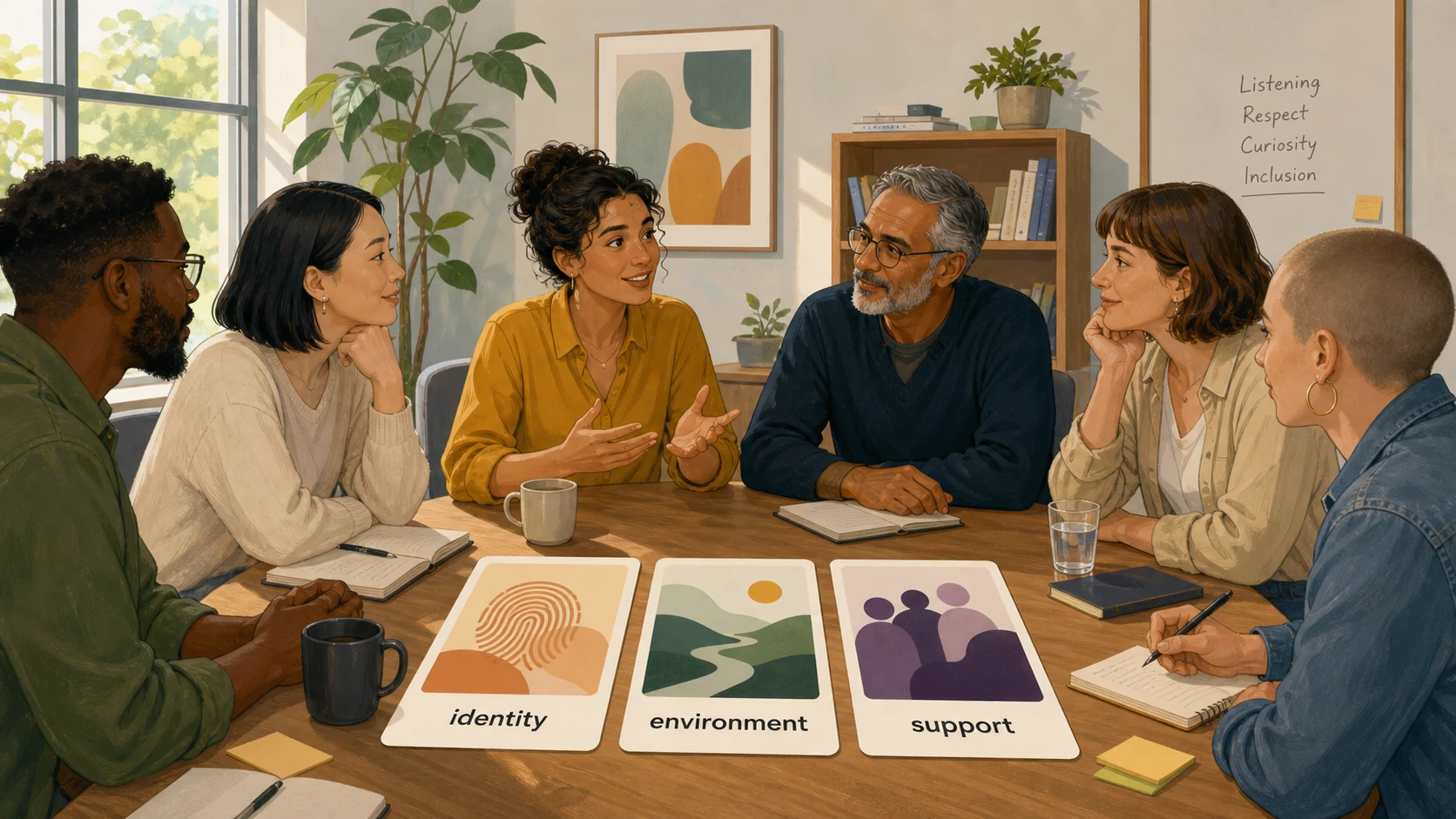 Neurodivergent identity and support map